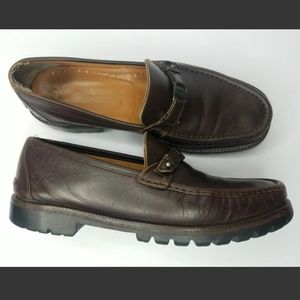 SALVATORE FERRAGAMO Brown Leather mens Loafers